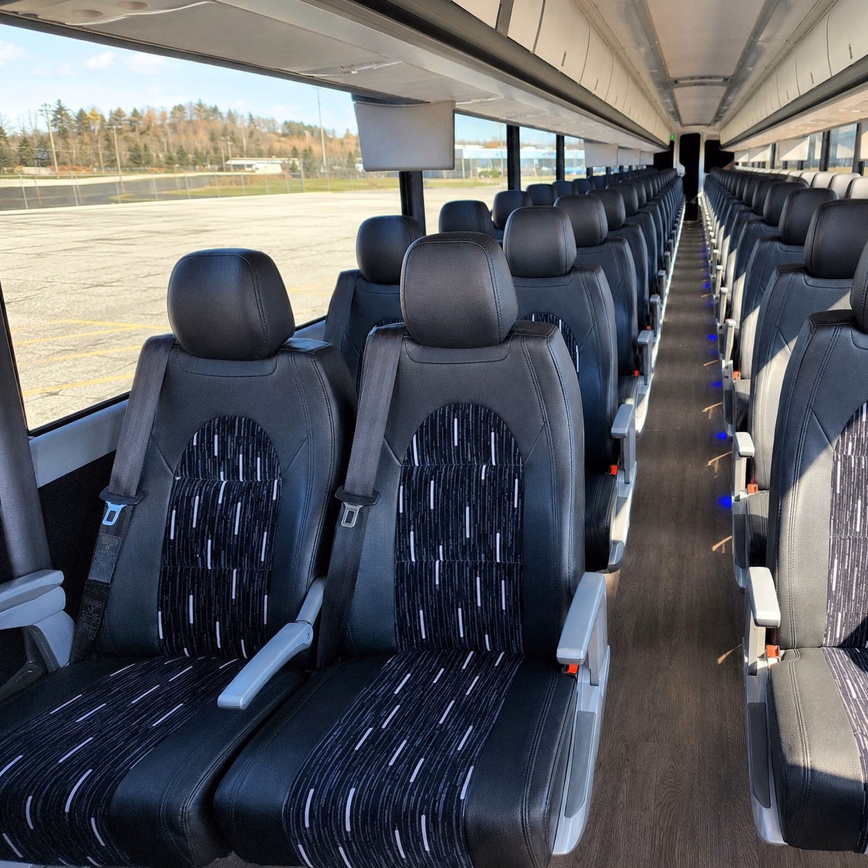 charter bus rentals for detroit arsenal personnel and dod contractors in warren
